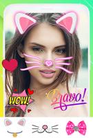 Cute cat face photo editor screenshot 1