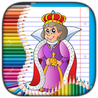 Livro de Colorir: Princesa Colorir icône