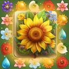 Flower Book Match3 Puzzlespiel Zeichen
