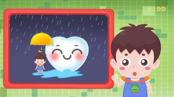 Baby brush teeth poster