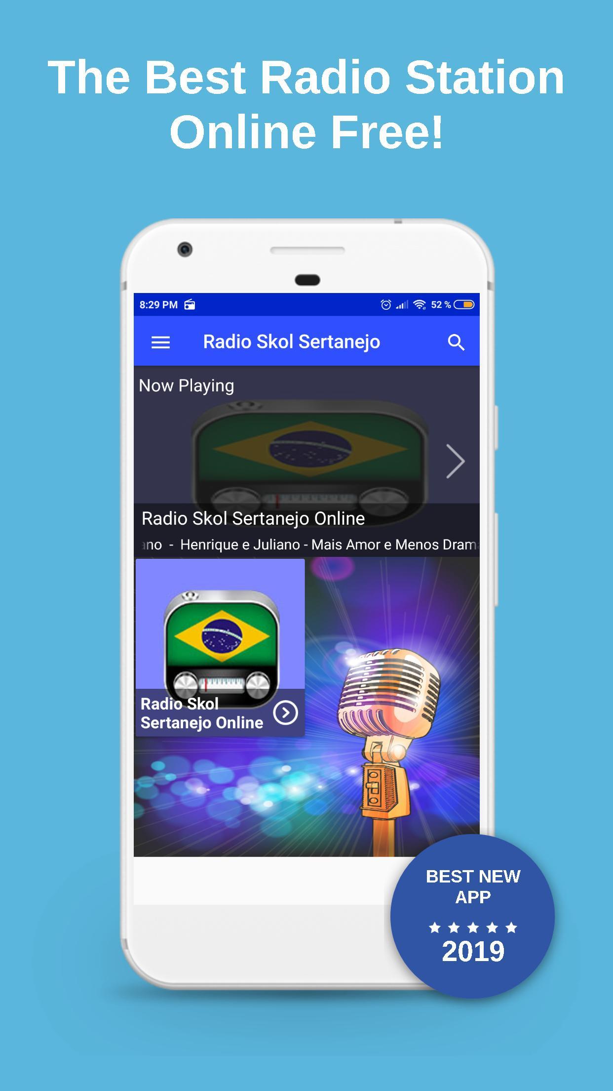 Radio Skol Sertanejo Online App brazil free listen for Android - APK  Download
