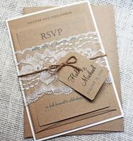 Tarjetas de invitación rústicas de la boda captura de pantalla 1