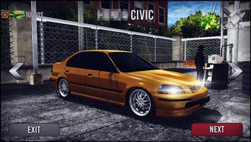Civic Drift Simulator Affiche