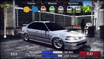 Civic Drift Simulator تصوير الشاشة 1