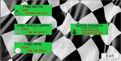 Racing Gear Calculator Cartaz