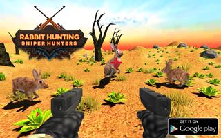 Rabbit hunting - Sniper Hunters Challenge Game poster