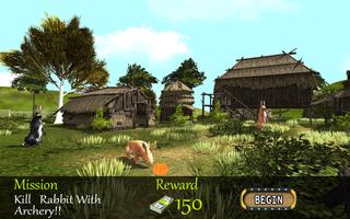 Rabbit Hunting : BowMaster Hunting Challenge Game 스크린샷 1