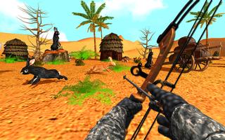 Rabbit Hunting : BowMaster Hunting Challenge Game اسکرین شاٹ 2