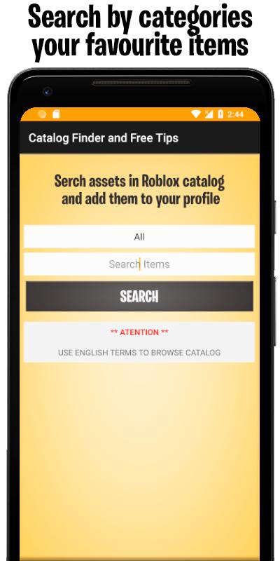 robux free tips and catalog items finder 2018 22 apk