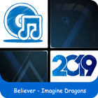 ikon Believer - Imagine Dragons Piano Tiles 2019