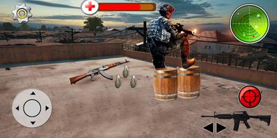 Commando secret mission game 2018 Ekran Görüntüsü 1