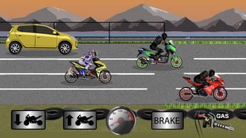 Indonesia Drag Bike Racing capture d'écran 1