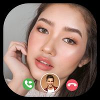 Real Sexy Girl Video call الملصق