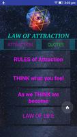 law of attraction "attraction" Affiche