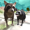Raccoon Jungle simulation 3D