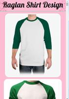 Conception de chemise raglan Affiche