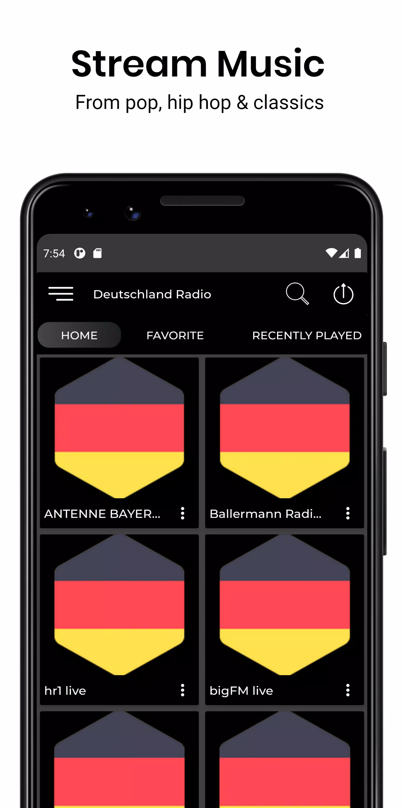 Descarga de APK de ROCK ANTENNE live Radio App Free Online para Android
