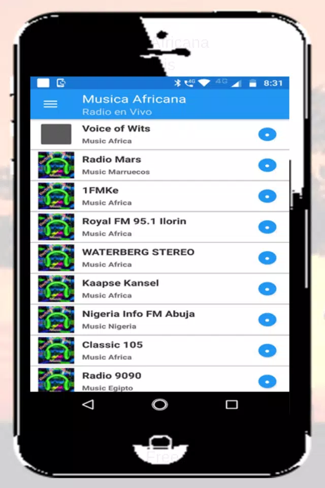 Música Africana Gratis La Mejor Radio en Vivo free APK voor Android Download