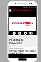 Radio Corazon 101.3 Chile - Tu emisora favorita imagem de tela 2
