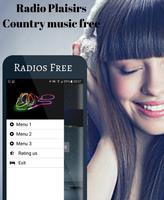 Radio Plaisirs Country music free capture d'écran 1