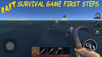 First steps for Raft Survival Game Free 2k20 ảnh chụp màn hình 2
