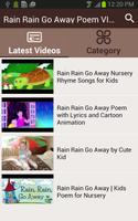 Rain Rain Go Away Poem VIDEOs स्क्रीनशॉट 1