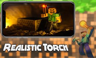 Mod realista da tocha MCPE Cartaz