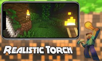 Realistic Torch Mod Minecraft اسکرین شاٹ 3