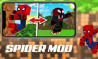 Minecraft Spider Man Mod PE Affiche