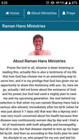 Raman Hans Ministries ポスター