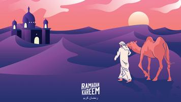 प्रार्थना का समय: मुस्लिम प्रार्थना का समय ऐप पोस्टर