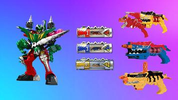 DX Ranger Power Charge Dino Affiche