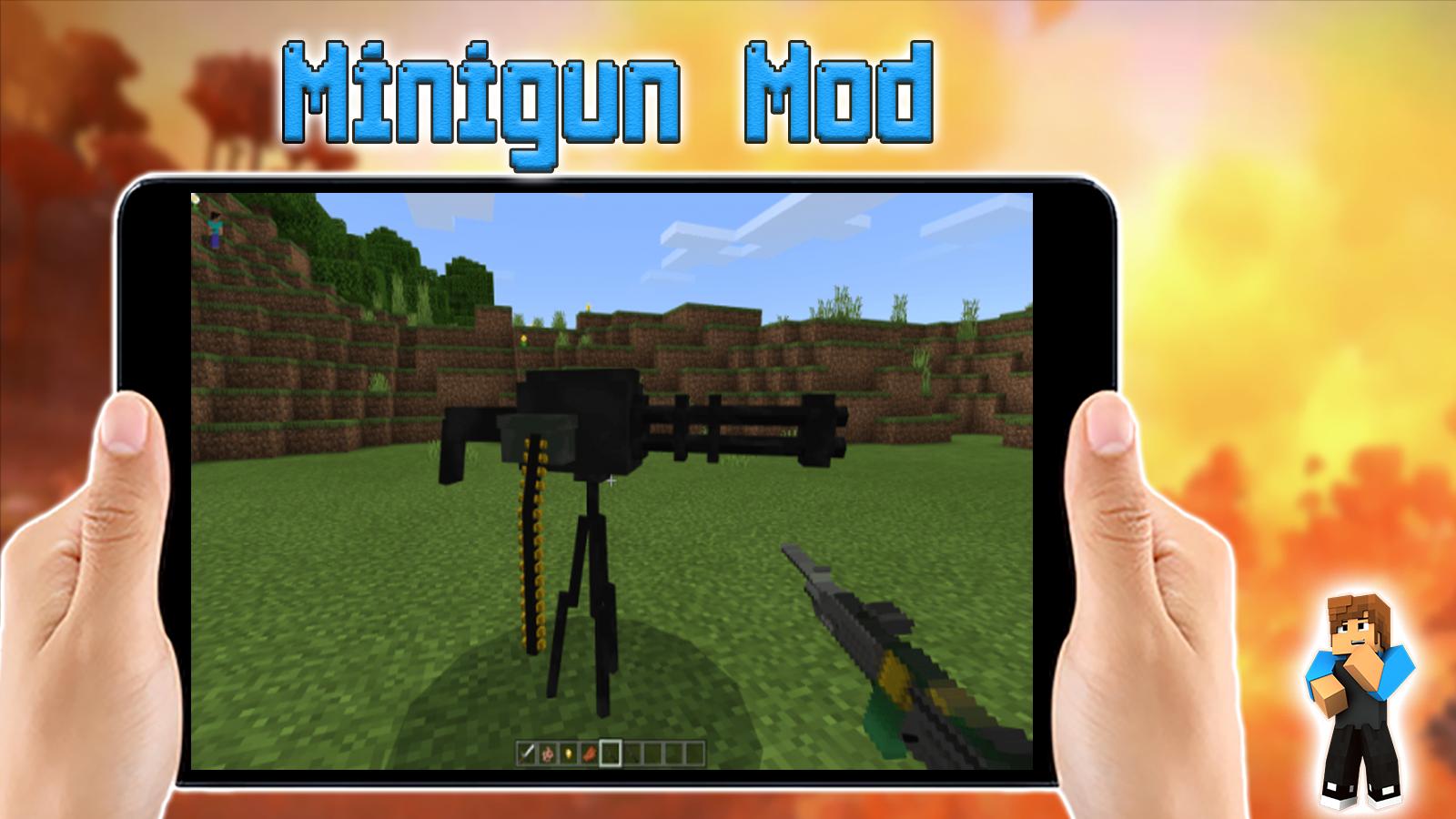 Android 用の Minigun Mod For Minecraft Pe Apk をダウンロード