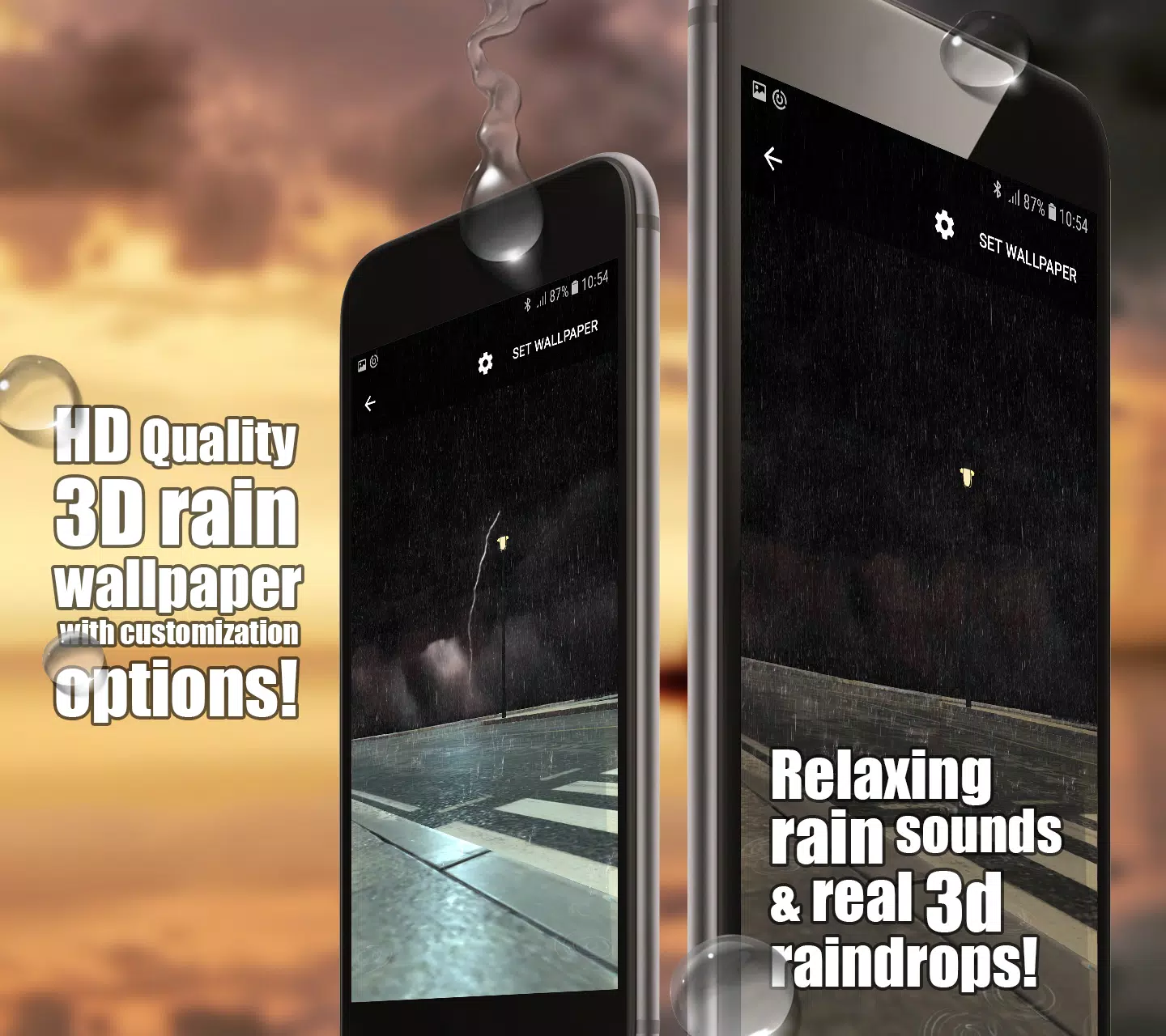 Descarga de APK de Fondos de Pantalla de Lluvia 3d para Android Descarga de APK de Fondos de Pantalla de Lluvia 3d para Android