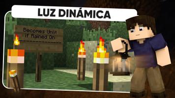 Antorcha realista en Minecraft captura de pantalla 1