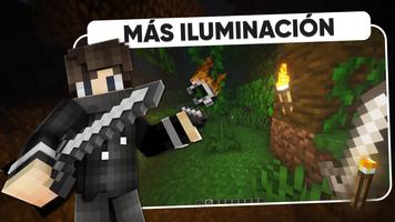 Antorcha realista en Minecraft captura de pantalla 2