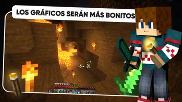 Antorcha realista en Minecraft captura de pantalla 3