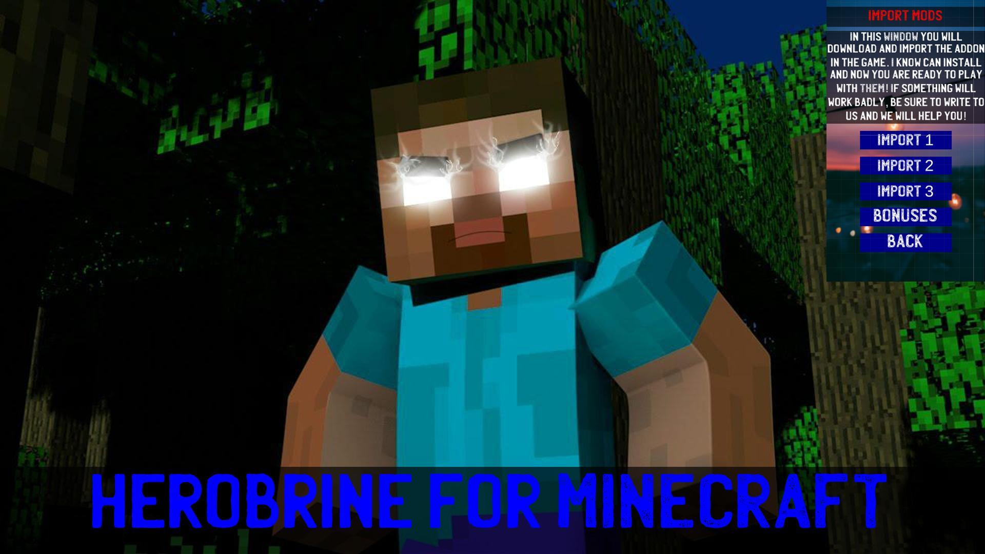 Minecraft Jak Przywołać Herobrine Bez Modów Herobrine Mod for Minecraft PE APK Download for Android - Latest Version