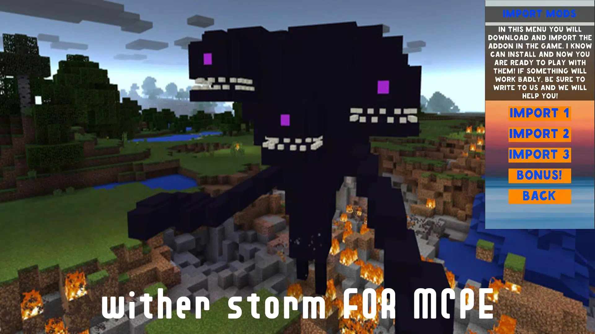 Wither Storm for Minecraft PE 2.1.1 Free Download