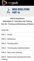 MSHA Part 46 poster