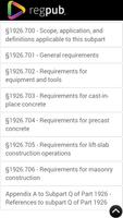 29 CFR 1926 - Subpart Q capture d'écran 1