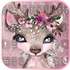 Cute Girlish Deer keyboard ไอคอน