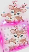 برنامه‌نما Cute Girlish Deer keyboard عکس از صفحه