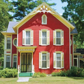 Red Exterior House Color Ideas