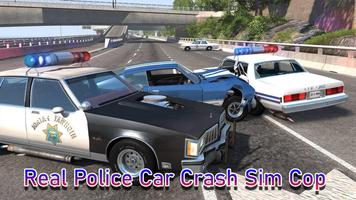 Real Police Car Crash Sim Cop اسکرین شاٹ 1