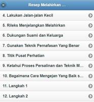 برنامه‌نما Resep Melahirkan Normal عکس از صفحه
