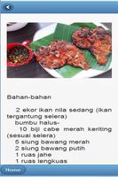 Resep Ikan Bakar Pedas Terbaru स्क्रीनशॉट 1