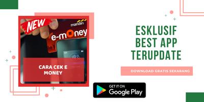 Poster Cara Cek E-Money (New)
