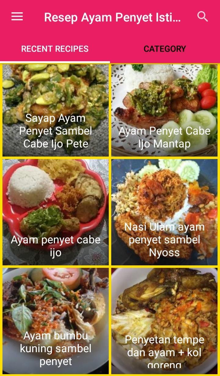 Resep Ayam Penyet Istimewa For Android Apk Download