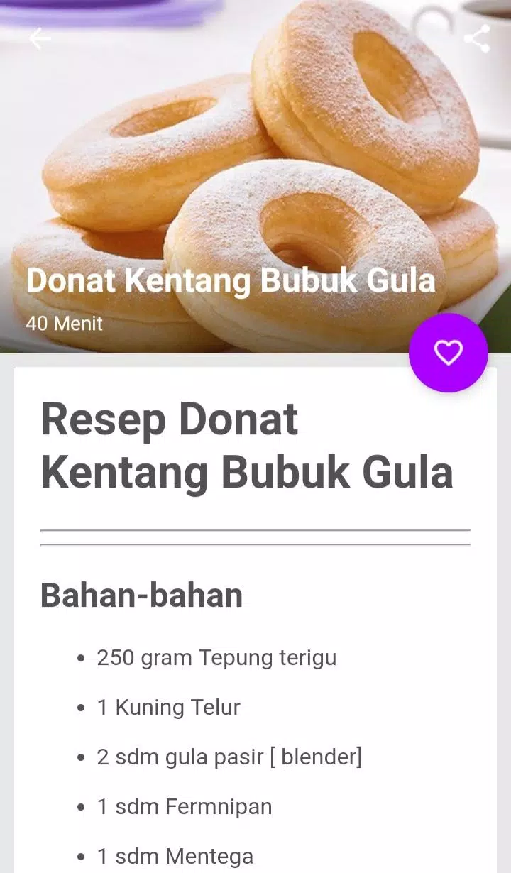 resepi donut kentang